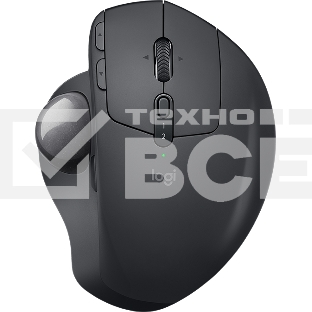 Трекбол беспроводной Logitech MX Ergo графитовый, 2048 dpi, радиоканал, Bluetooth, USB, кнопки - 8