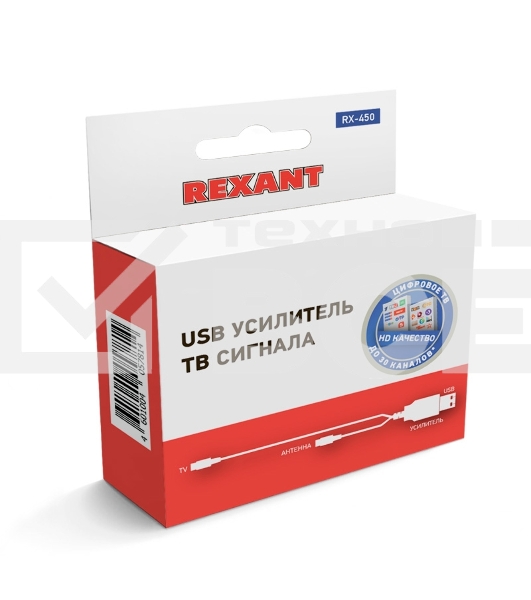 Усилитель ТВ сигнала с питанием от USB, RX-450 Rexant