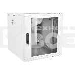 Шкаф телекоммуникационный настенный разборный 12U (600х650), съемные стенки, дверь стекло, фото 1
