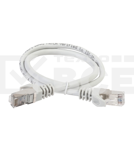 Коммутационный шнур ITK PC01-C5EF-1M5 (патч-корд), кат.5Е FTP, 1,5м, серый