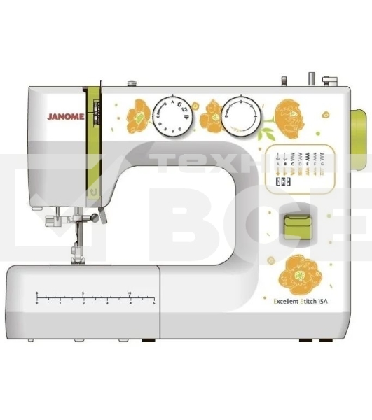 Швейная машина Janome Excellent Stitch 15A белый