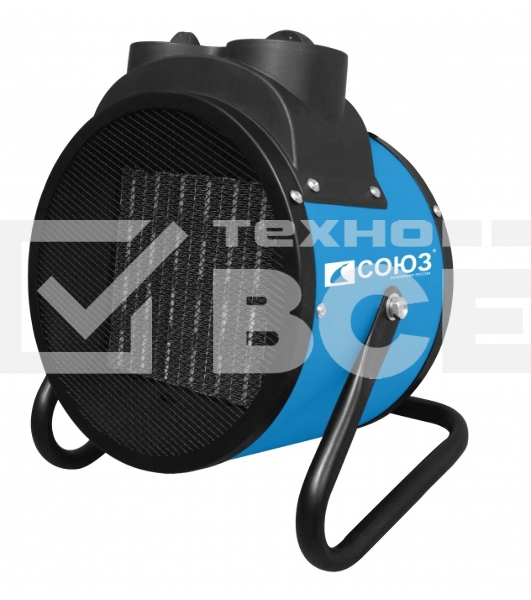 Тепловентилятор СОЮЗ ТВС-3022К / 3кВт, мощн.1.5/3 кВт, термостат, защит.от перегрева