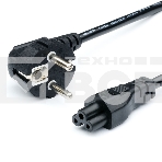 Кабель питания GoPower евровилка CEE 7/7-IEC 320 C5 1.8м ПВХ 0.75мм черный (1/10/160), фото 1