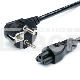 Кабель питания GoPower евровилка CEE 7/7-IEC 320 C5 1.8м ПВХ 0.75мм черный (1/10/160)