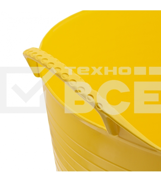 Ведро гибкое СИБРТЕХ сверхпрочное 40л, желтое СИБРТЕХ 67507