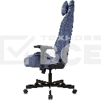 Кресло игровое Knight N1 Fabric синий Light-27 с подголов. крестовина металл, фото51
