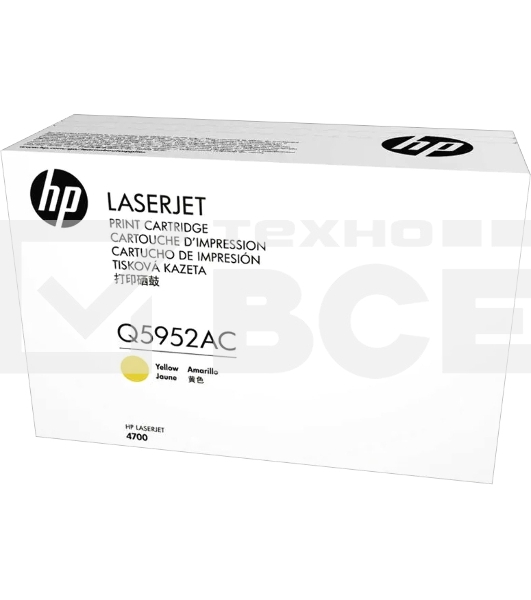 Картридж лазерный контрактный HP Q5952AC Ylw Contr LJ Toner Cartridge