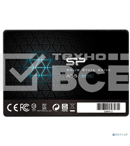 Накопитель SSD Silicon Power Ace A55, 128Gb, SATA, 2.5