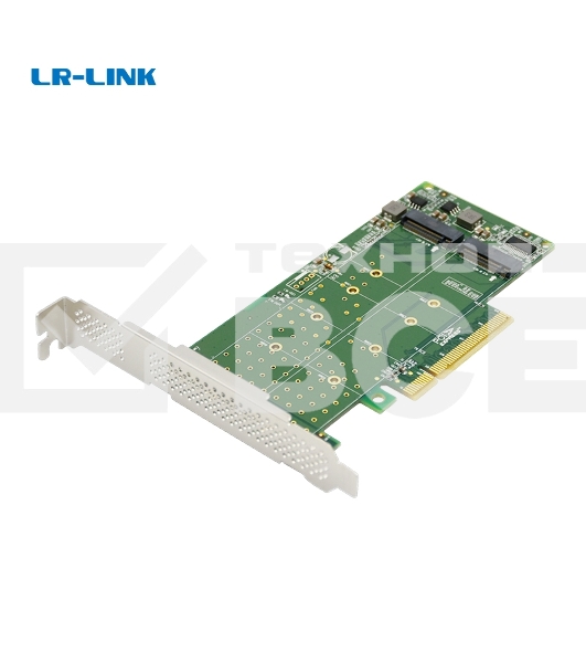 Переходник Lr-Link LRNV95N8 PCIe x8 to 2-Port M.2 NVMe Adapter, Supports 2*M.2 NVMe SSD for 2230, 2242, 2260,2280 and 22110mm