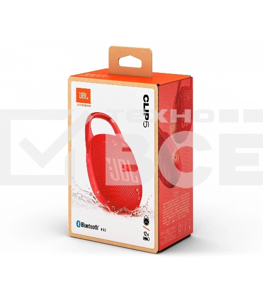 Портативная акустика JBL CLIP 5, красный