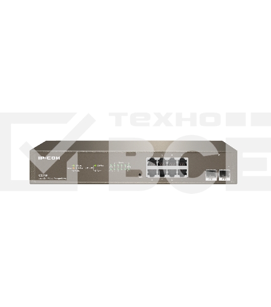 Коммутатор управляемый IP-COM G3310F , настенный, 1000 Мбит/сек, 8 port, SFPx2