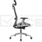 Кресло руководителя Бюрократ MC-912-H черный, сетка с подголов. крестов. металл хром, фото11