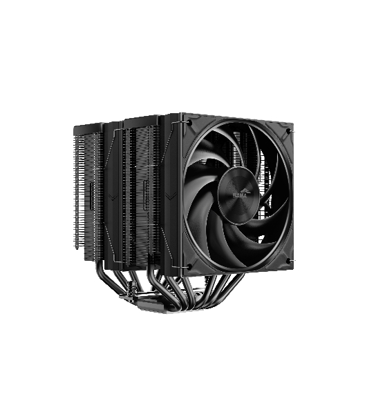 Кулер для процессора SAMA A60B (265W, 4-pin PWM, 156.5mm, 6x6mm, 2x120мм, 78CFM, 29dBA, 2200RPM, S: 1851/1700/1200/115X, AM5/AM4, черный)