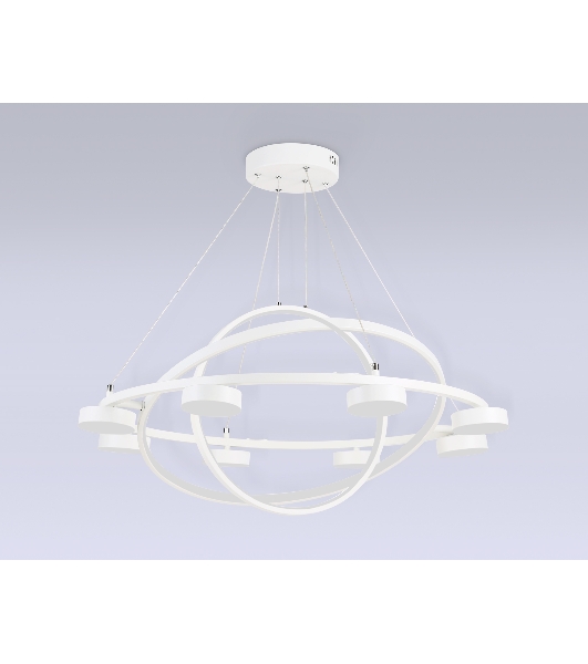 Светильник Ambrella light FL51777/3+8 WH белый 3000K/4200K/6400K 112W D800/580/400*1200 (ПДУ ИК)