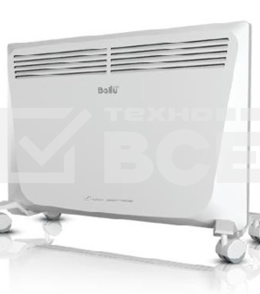 Конвектор Ballu Enzo BEC/EZMR-1000 белый, 1000 Вт, 15 м2, термостат