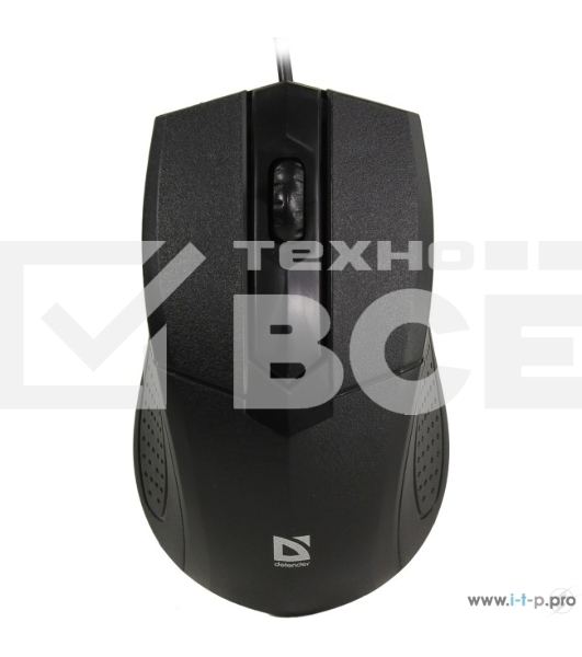 Мышь проводная Defender Optimum MB-270 черный, 1000 dpi, USB, кнопки - 3
