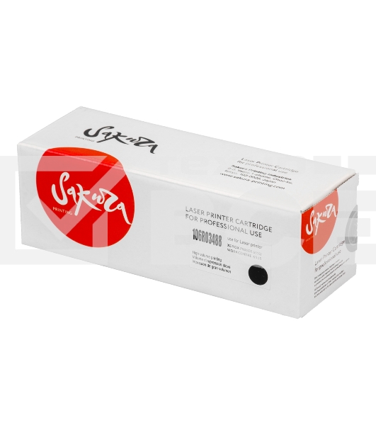 Картридж Sakura 106R03488 для Xerox Phaser, WC, черный, 5500 к.