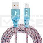 Кабель Crown USB - USB Type-C CMCU-3102C blue, фото2
