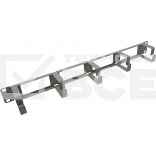 Кабельный органайзер Горизонтальный C3 Solutions CO-HО G NT089504 односторонний кольца 1U шир.:19' глуб.:60мм с отверстием