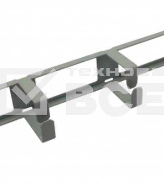 Кабельный органайзер Горизонтальный C3 Solutions CO-HО G NT089504 односторонний кольца 1U шир.:19' глуб.:60мм с отверстием