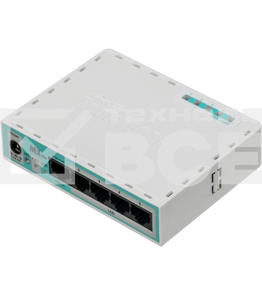 Маршрутизатор MikroTik RB750r2 hEX lite 5x10/100 Mbps