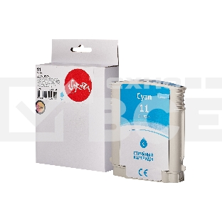 Струйный картридж Sakura C4836A (№11 Cyan) для HP, голубой, 29 мл., 2350 к.