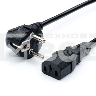 Кабель питания GoPower евровилка CEE 7/7-C13 1.8м ПВХ 0.75мм черный (1/10/160)