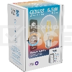 Лампа светодиодная филаментная Gauss Smart Home DIM+CCT E27 A60 6,5Вт 2000-6500 К 1/10/40, фото8