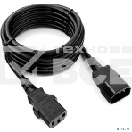 Кабель питания сист.блок-монитор Cablexpert PC-189-1-3M, 3м, C13-C14, 3x1кв.мм., черный, с заземлением, фото5