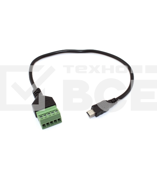 Кабель со сборным  разъемом mini USB папа