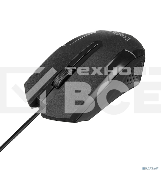 Мышь проводная ExeGate SH-9025L OEM черный, 1000 dpi, USB, кнопки - 3