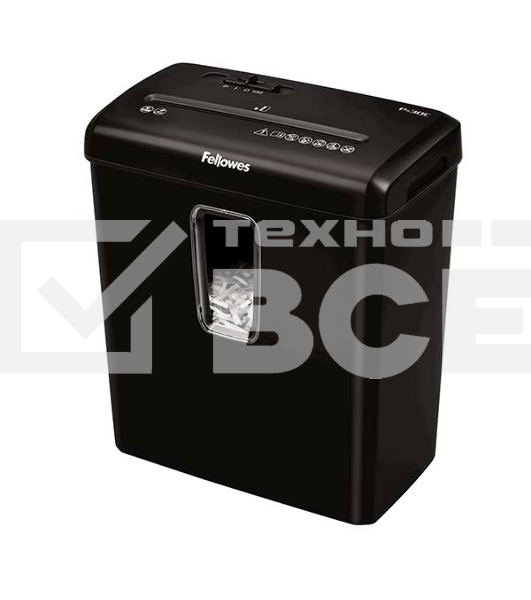 Шредер Fellowes® Powershred® P-30C, DIN P-4, 4х34 мм, 6 лст., 15 лтр.