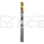 Сверло спиральное по металлу 9 x 125мм, Р6М5, Golden Tip, многогранная заточка Denzel, фото5
