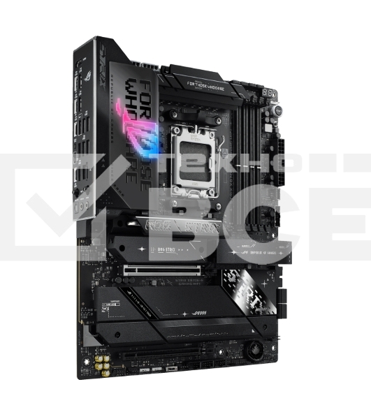Материнская плата ASUS ROG STRIX X870E-E GAMING WIFI, AM5, AMD X870E, 4xDDR5, 4xSATA, 5xM.2, 1xPCI-E 5.0 x16, 1xPCI-E 4.0 x4, 1xHDMI, 1xUSB-C 3.2 Gen 2, 1xUSB-C 3.2 Gen 2x2, 2xUSB-C 4.0, 1x 5Gb LAN, 9xUSB-A 3.2 Gen 2, 2x3.5 мм, TOSLINK, 1xWi-Fi 7, ATX