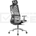 Кресло руководителя Бюрократ MC-912-H черный, сетка с подголов. крестов. металл хром, фото10