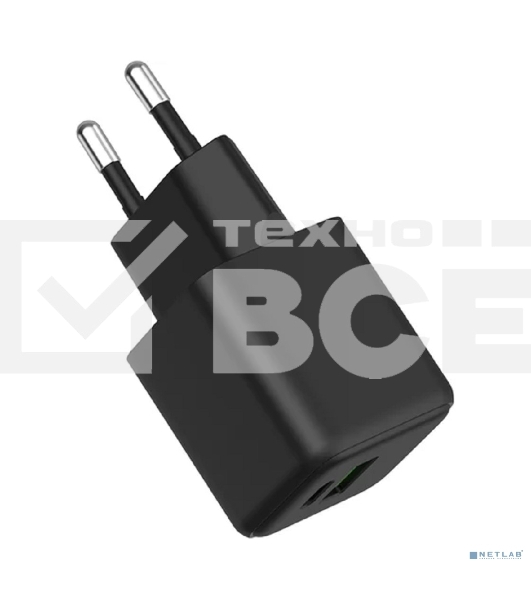 Сетевое зарядное устройство Rexant с двумя портами USB-A и Type-C, 20Вт GaN