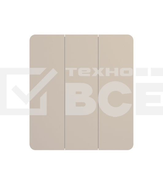 Выключатель KRANZ ROUND 3 кл 10А с/у шелк