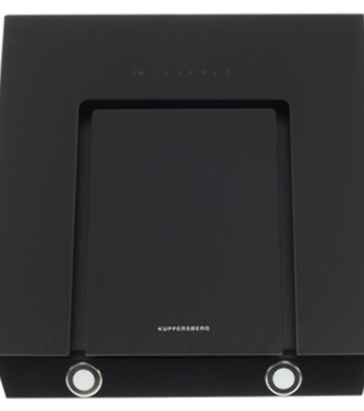 Вытяжка Kuppersberg F 660, ширина 60 см, отвод/рециркуляция, 900 м3/час, сенсорное управление, таймер, 5 скоростей, галогенное освещение 2х20 Вт, металлические жироулавливающие фильтры, угольный фильтр KF-СM (опция), 42-47 дБ, черное стекло SCHOTT