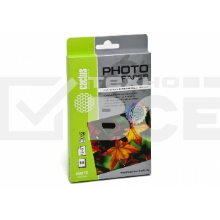 Фотобумага Cactus CS-MA617050 A6/170г/м2/50л. матовая для струйной печати