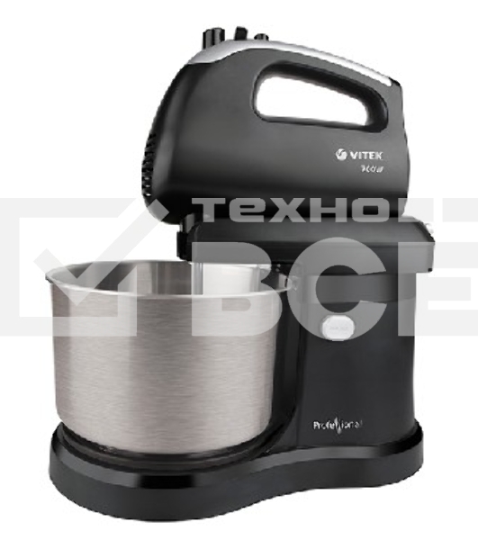 Миксер Vitek VT-1417 ST Мощность 700Вт. Объем чаши 2,8л.