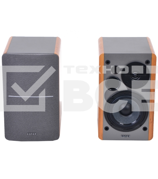 Колонки Edifier R1280T Silver {Активные, 2 x 21W RMS, 75-18000Гц, дерево, пульт ДУ}