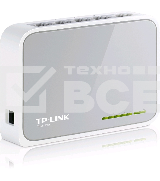 Коммутатор TP-Link SOHO TL-SF1005D Коммутатор 5-port 10/100M mini Desktop Switch, 5 10/100M RJ45 ports, Plastic case