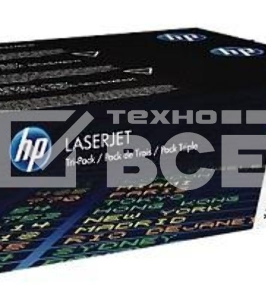 Картридж лазерный набор HP CF370AM № 305A голубой/пурпурный/желтый CLJ M451 (CE411A+CE412A+CE413A)