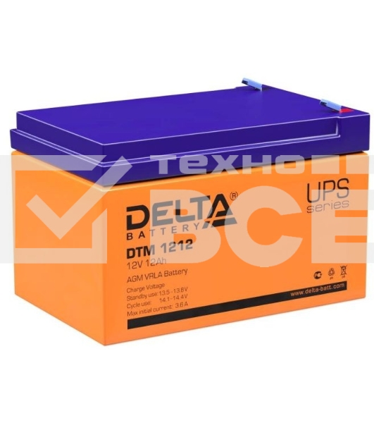 Батарея Delta DTM 1212 (12V, 12Ah)
