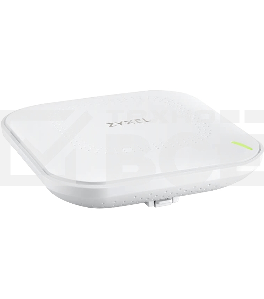 Гибридная точка доступа Zyxel NebulaFlex NWA50AX, WiFi 6, 802.11a/b/g/n/ac/ax (2,4 и 5 ГГц), MU-MIMO, антенны 2x2, до 575+1200 Мбит/с, 1xLAN GE, PoE, без поддержки Captive portal и WPA-Enterprise, защ