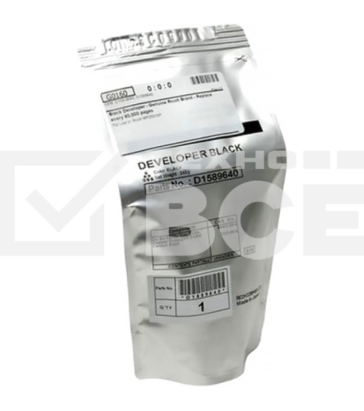 Расходные материалы Ricoh D1589640 Девелопер тип К {Aficio MP2001/2001L/2001SP/2501L/2501SP, (60000стр)}