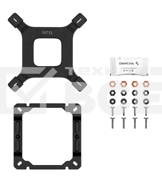 Кулер для процессора DEEPCOOL AG500 DIGITAL ARGB черный, 120 мм, алюминий/медь, 1950 об/мин, 29.4 дБ, 4 pin, 240 Вт, 158 мм