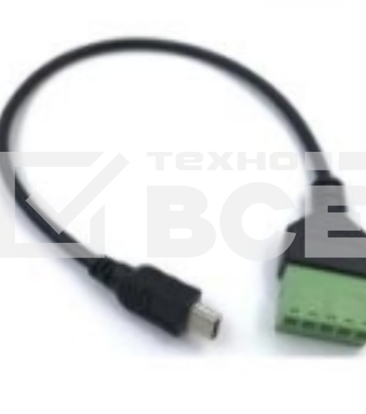 Кабель со сборным  разъемом mini USB папа