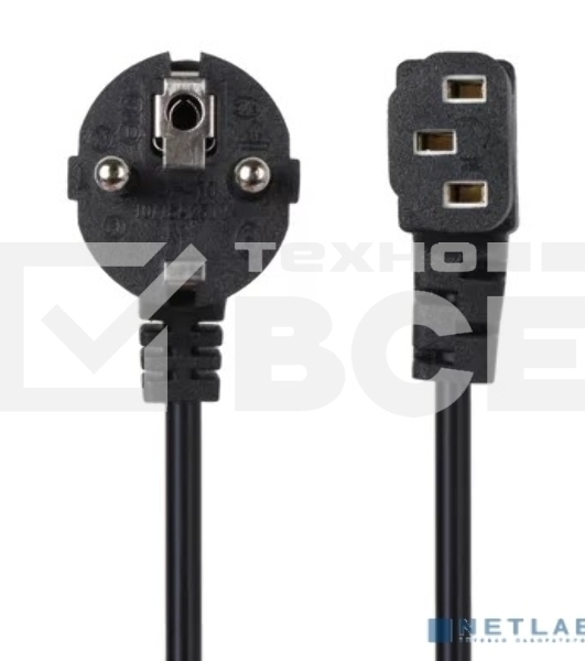 Кабель комп - розетка 220V EU (угол-угол), 1.8m, iOpen ACE021R-1.8M