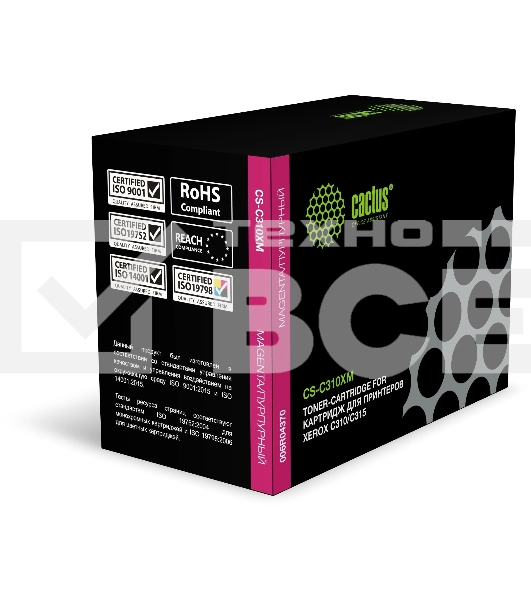Картридж лазерный Cactus CS-C310XM (006R04370) пурпурный (5500 стр.) для Xerox C310/C315